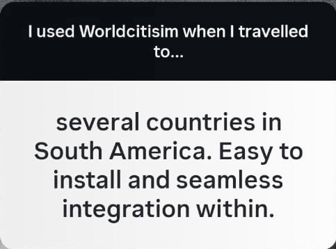 Review: South America — easy to install and seamless integration