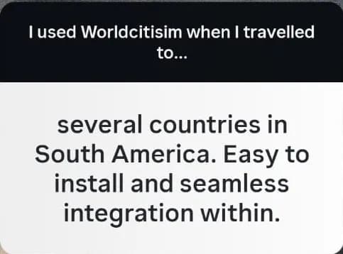 Review: South America — easy to install and seamless integration