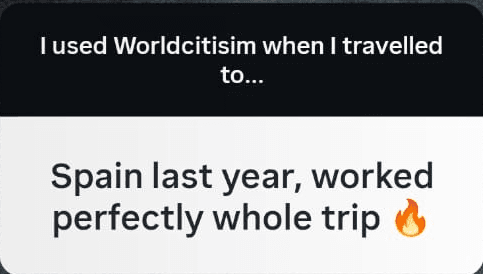 Review: Spain — worked perfectly whole trip