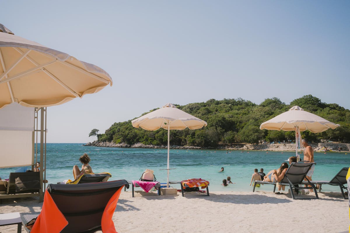 Turquoise water at Ksamil beach on the Albanian Riviera, one of Europe top trending destinations in 2026